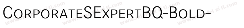 CorporateSExpertBQ-Bold字体转换