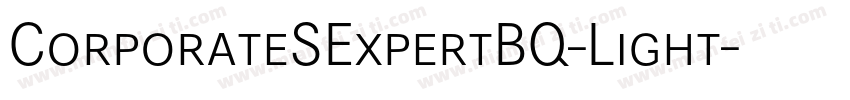 CorporateSExpertBQ-Light字体转换