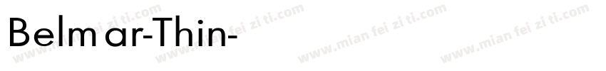 Belmar-Thin字体转换