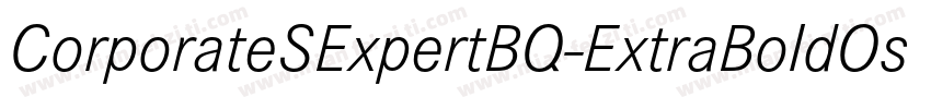 CorporateSExpertBQ-ExtraBoldOsF字体转换