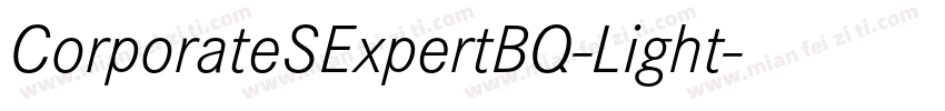 CorporateSExpertBQ-Light字体转换