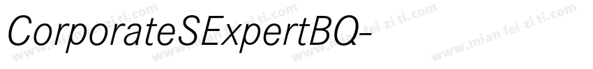 CorporateSExpertBQ字体转换
