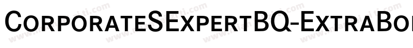 CorporateSExpertBQ-ExtraBoldOsF字体转换