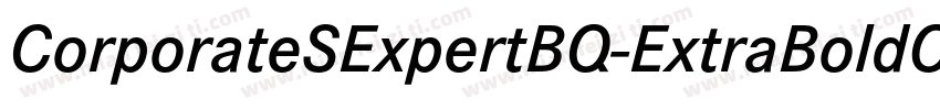 CorporateSExpertBQ-ExtraBoldOsF字体转换