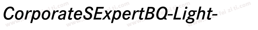 CorporateSExpertBQ-Light字体转换