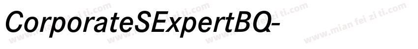 CorporateSExpertBQ字体转换