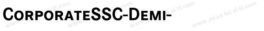 CorporateSSC-Demi字体转换