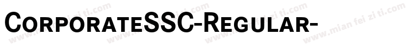 CorporateSSC-Regular字体转换