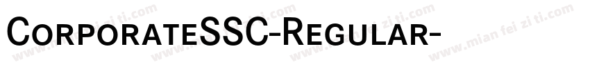 CorporateSSC-Regular字体转换