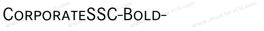 CorporateSSC-Bold字体转换