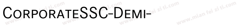CorporateSSC-Demi字体转换
