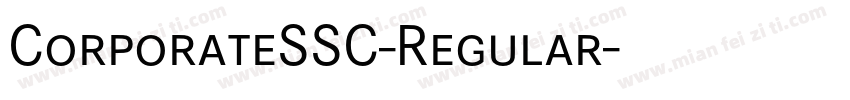 CorporateSSC-Regular字体转换