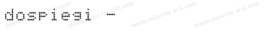 dospiegi样品字体转换