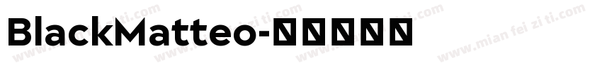 BlackMatteo字体转换