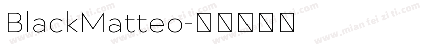 BlackMatteo字体转换