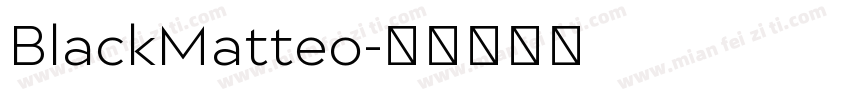 BlackMatteo字体转换