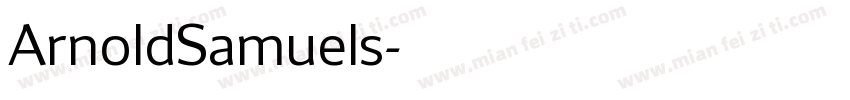 ArnoldSamuels字体转换