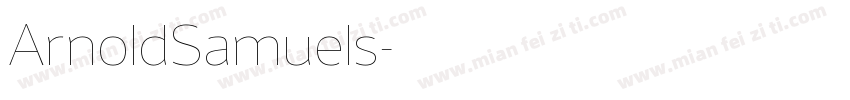 ArnoldSamuels字体转换