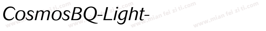 CosmosBQ-Light字体转换