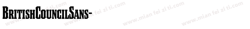 BritishCouncilSans字体转换