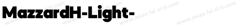 MazzardH-Light字体转换