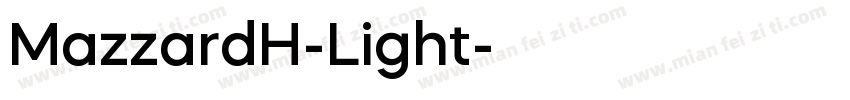 MazzardH-Light字体转换