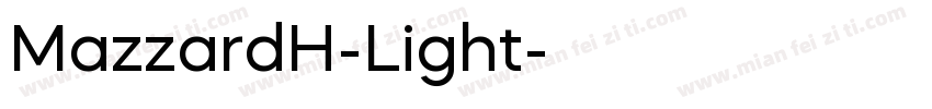 MazzardH-Light字体转换