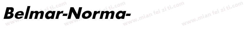 Belmar-Norma字体转换