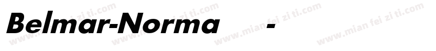Belmar-Norma粗体字体转换