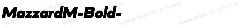 MazzardM-Bold字体转换