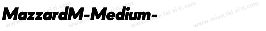MazzardM-Medium字体转换