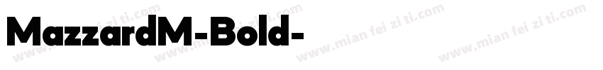 MazzardM-Bold字体转换