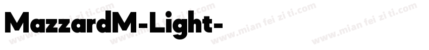 MazzardM-Light字体转换