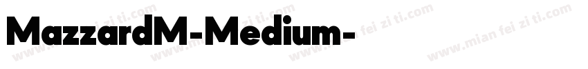 MazzardM-Medium字体转换