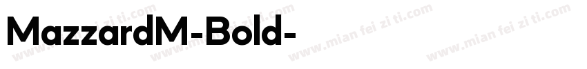 MazzardM-Bold字体转换