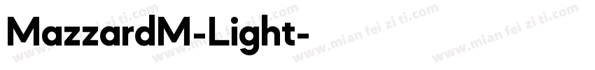MazzardM-Light字体转换