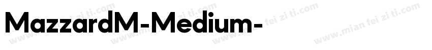 MazzardM-Medium字体转换