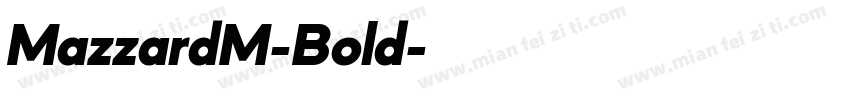 MazzardM-Bold字体转换