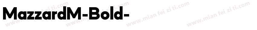 MazzardM-Bold字体转换