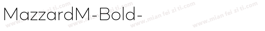 MazzardM-Bold字体转换