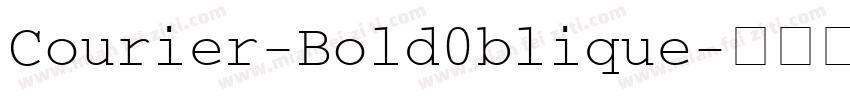 Courier-Bold0blique字体转换