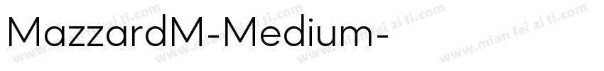 MazzardM-Medium字体转换