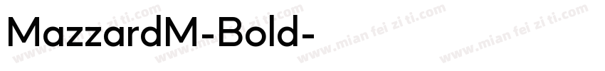 MazzardM-Bold字体转换