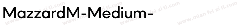 MazzardM-Medium字体转换