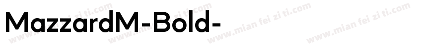 MazzardM-Bold字体转换