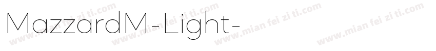 MazzardM-Light字体转换