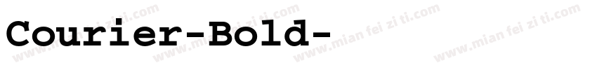 Courier-Bold字体转换