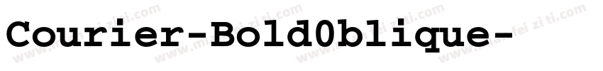 Courier-Bold0blique字体转换