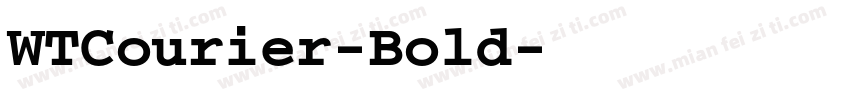 WTCourier-Bold字体转换