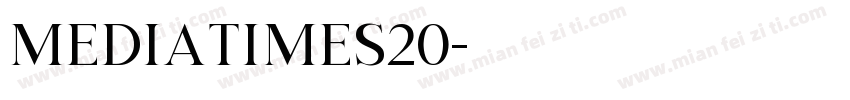 mediatimes20字体转换